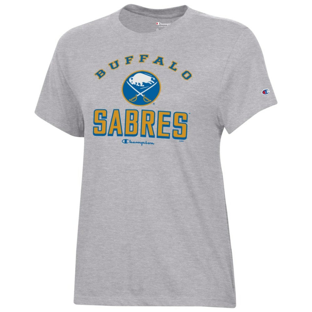 Buffalo Sabres - Champion Women's Core T-Shirt Heather Gray