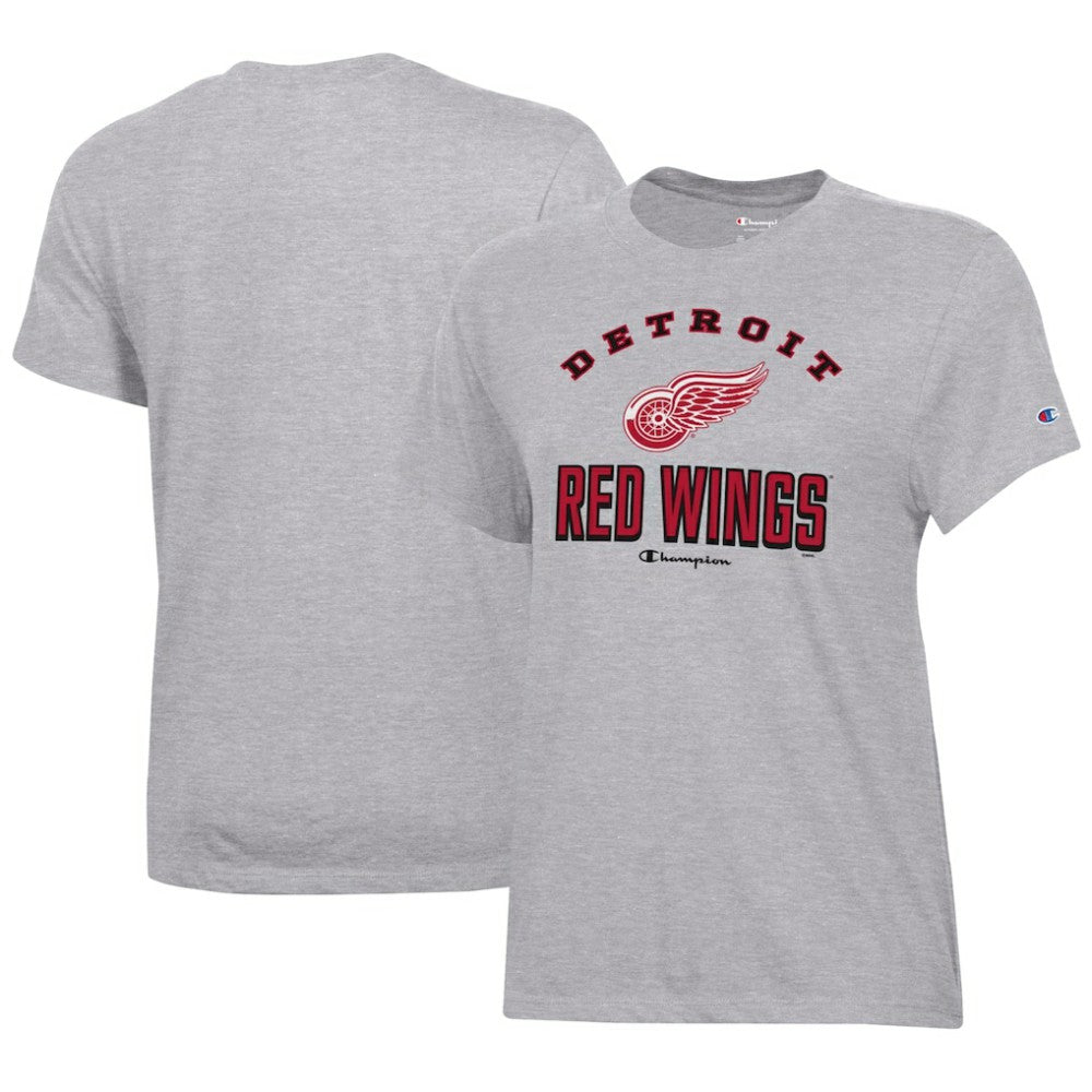 Detroit Red Wings - Champion Women's Core T-Shirt Heather Gray