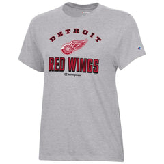 Detroit Red Wings - Champion Women's Core T-Shirt Heather Gray