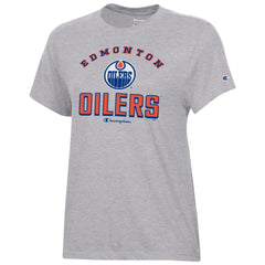 Edmonton Oilers - Champion Women's Core T-Shirt Heather Gray