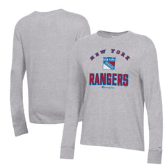 New York Rangers Champion Women's Core Long Sleeve T-Shirt Heather Gray