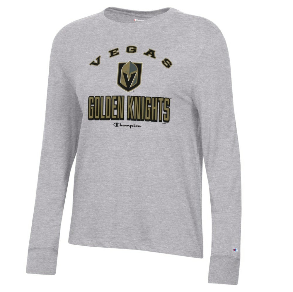 Vegas Golden Knights Champion Women's Core Long Sleeve T-Shirt Heather Gray