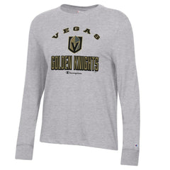 Vegas Golden Knights Champion Women's Core Long Sleeve T-Shirt Heather Gray