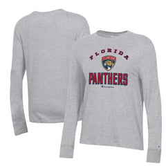 Florida Panthers - Champion Women's Core Long Sleeve T-Shirt Heather Gray