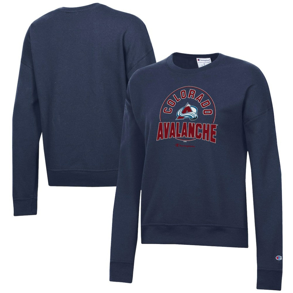 Colorado Avalanche - Champion Women's Powerblend Pullover Sweatshirt Navy