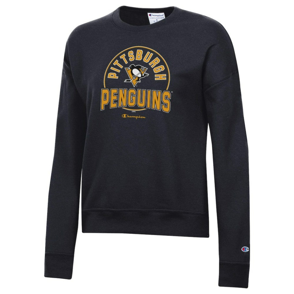 Pittsburgh Penguins Champion Women's Powerblend Pullover Sweatshirt Black