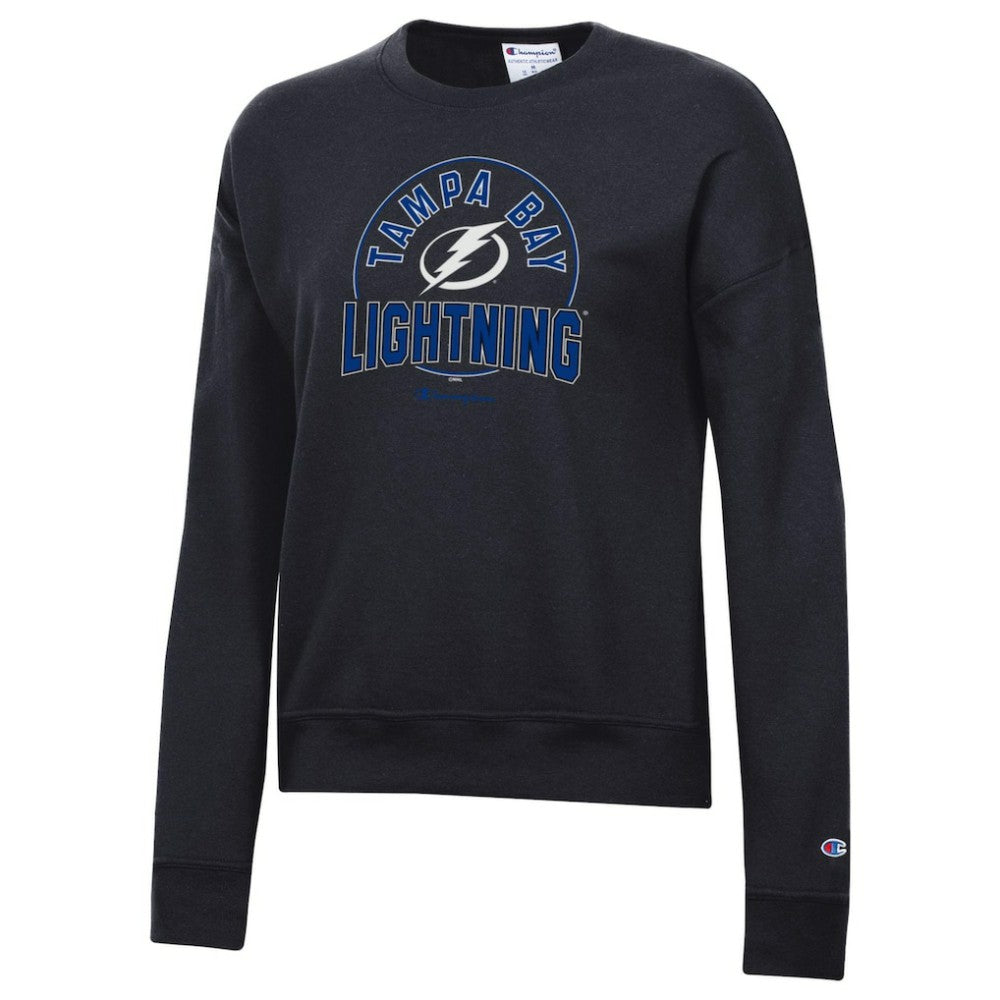 Tampa Bay Lightning - Champion Women's Powerblend Pullover Sweatshirt Black