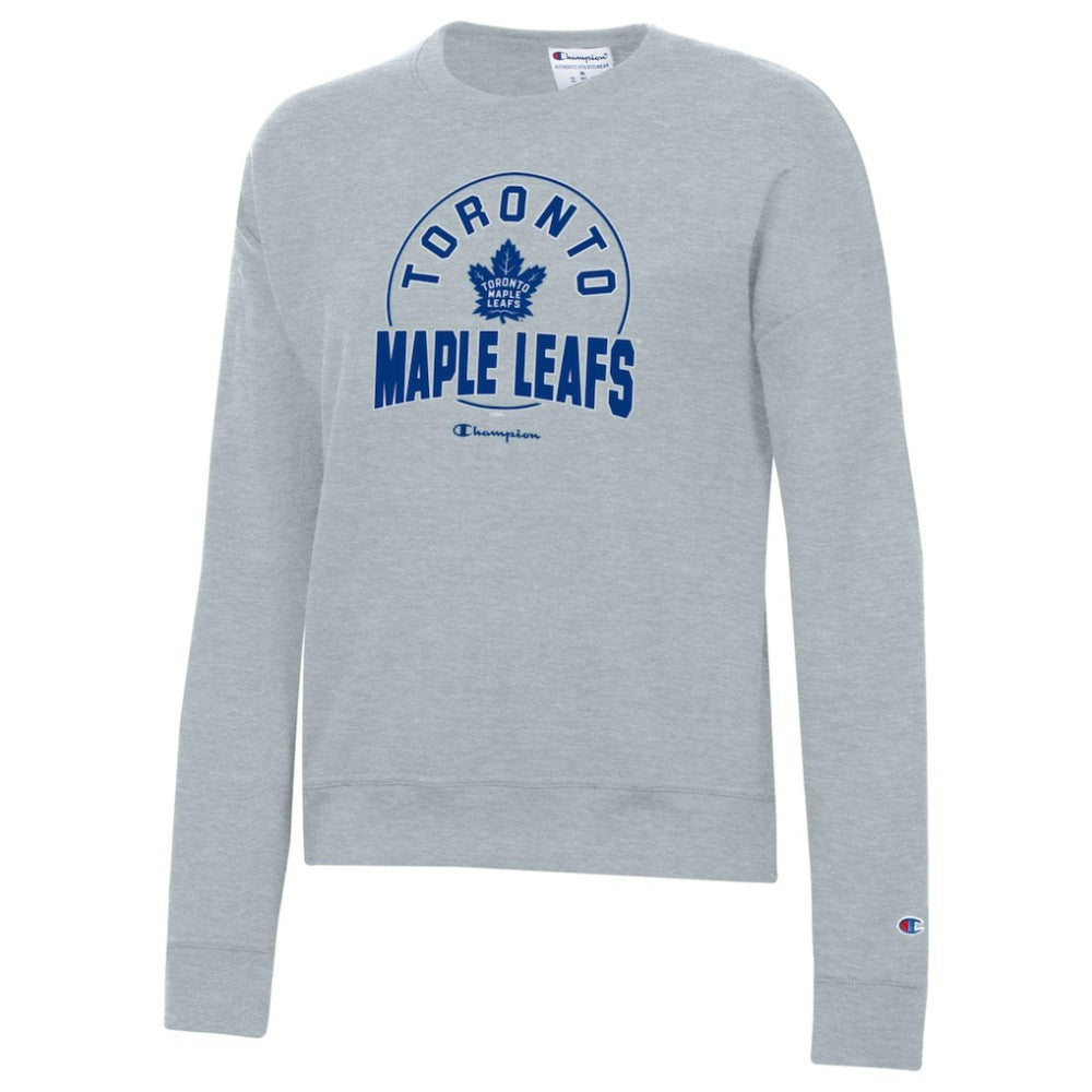 Toronto Maple Leafs - Champion Women's Powerblend Pullover Sweatshirt Gray