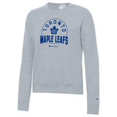 Toronto Maple Leafs - Champion Women's Powerblend Pullover Sweatshirt Gray