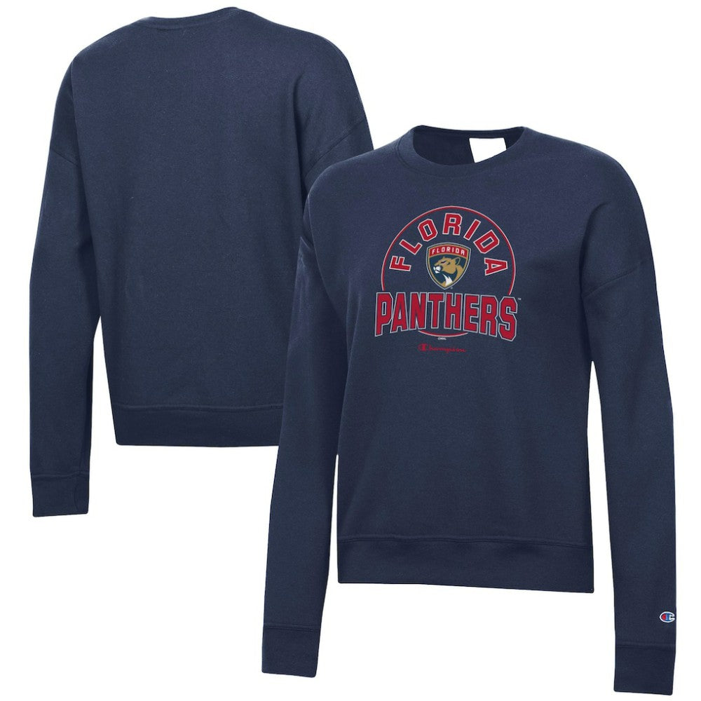 Florida Panthers - Champion Women's Powerblend Pullover Sweatshirt Navy