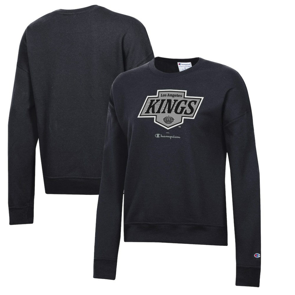 Los Angeles Kings - Champion Women's Powerblend Pullover Sweatshirt Black