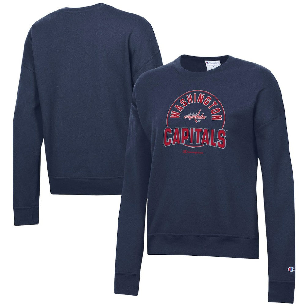 Washington Capitals Champion Women's Powerblend Pullover Sweatshirt Navy