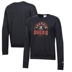 Anaheim Ducks - Champion Women's Powerblend Pullover Sweatshirt Black