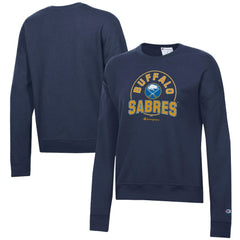 Buffalo Sabres - Champion Women's Powerblend Pullover Sweatshirt Navy