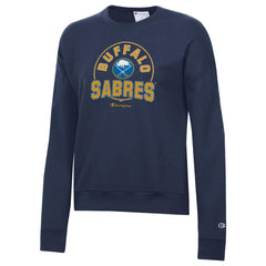 Buffalo Sabres - Champion Women's Powerblend Pullover Sweatshirt Navy
