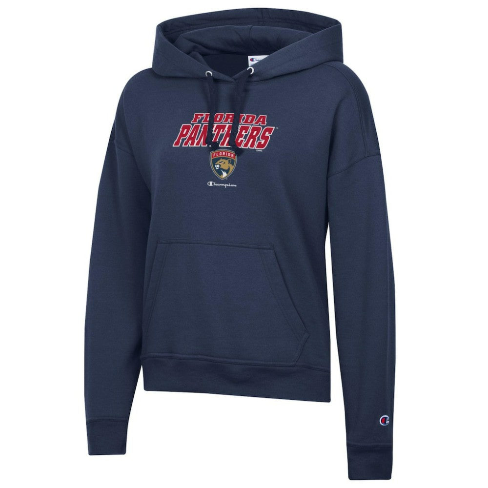 Florida Panthers - Champion Women's Powerblend Fleece Pullover Hoodie Navy