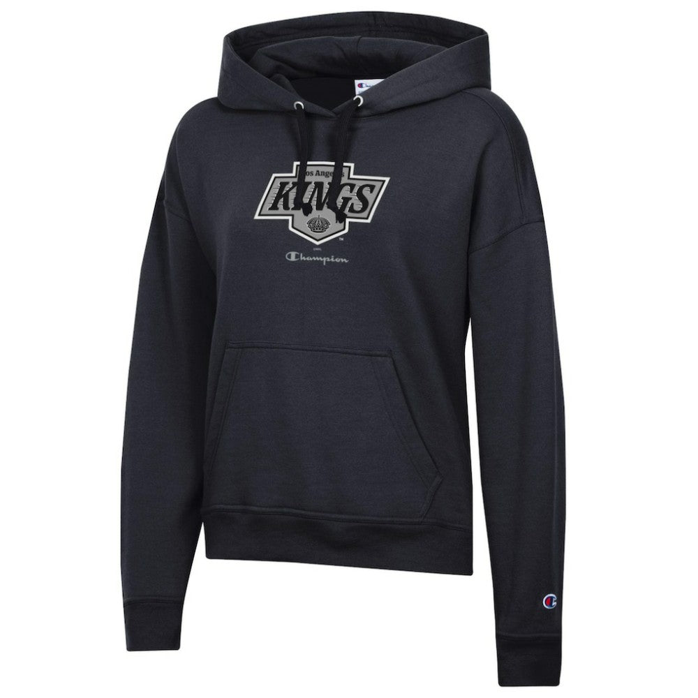 Los Angeles Kings - Champion Women's Powerblend Fleece Pullover Hoodie Black