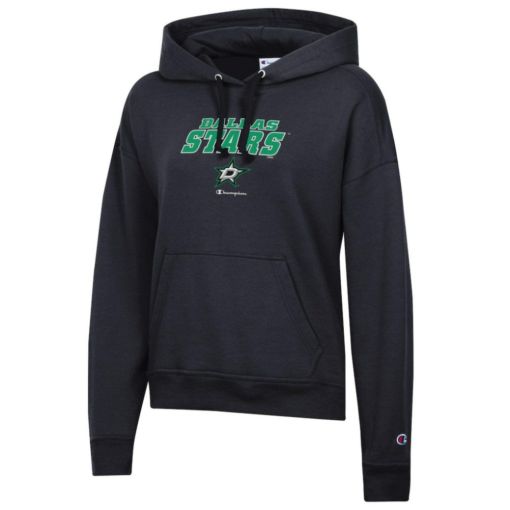 Dallas Stars - Champion Women's Powerblend Fleece Pullover Hoodie Black