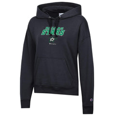Dallas Stars - Champion Women's Powerblend Fleece Pullover Hoodie Black