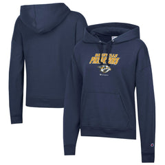 Nashville Predators - Champion Women's Powerblend Fleece Pullover Hoodie Navy