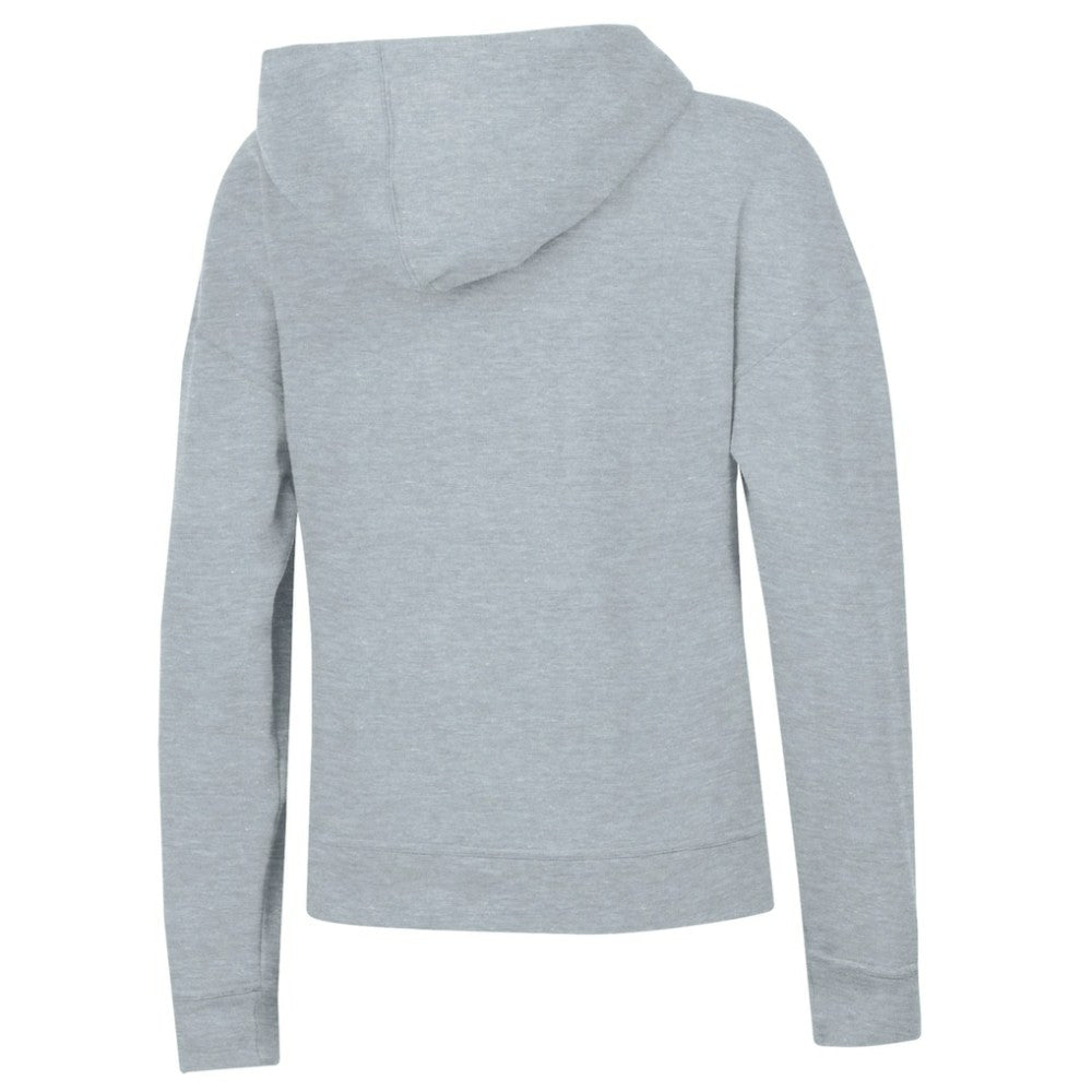Vancouver Canucks - Champion Women's Powerblend Fleece Pullover Hoodie Gray