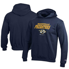 Nashville Predators - Champion Youth Eco Powerblend Pullover Hoodie Navy