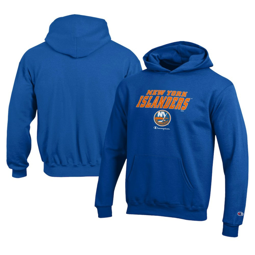 New York Islanders - Champion Youth Eco Powerblend Pullover Hoodie Royal