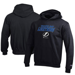 Tampa Bay Lightning - Champion Youth Eco Powerblend Pullover Hoodie Black