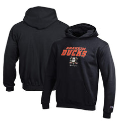 Anaheim Ducks - Champion Youth Eco Powerblend Pullover Hoodie Black