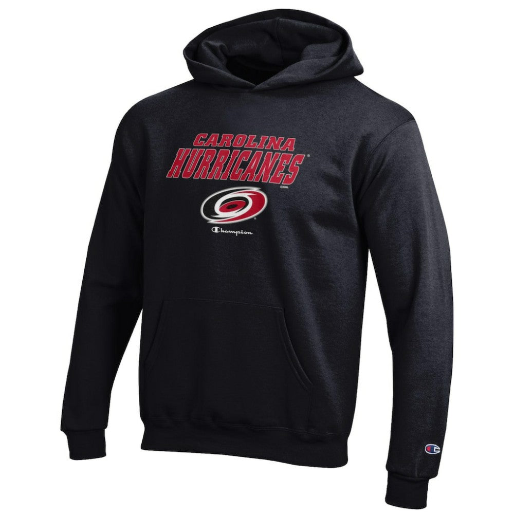 Carolina Hurricanes - Champion Youth Eco Powerblend Pullover Hoodie Black