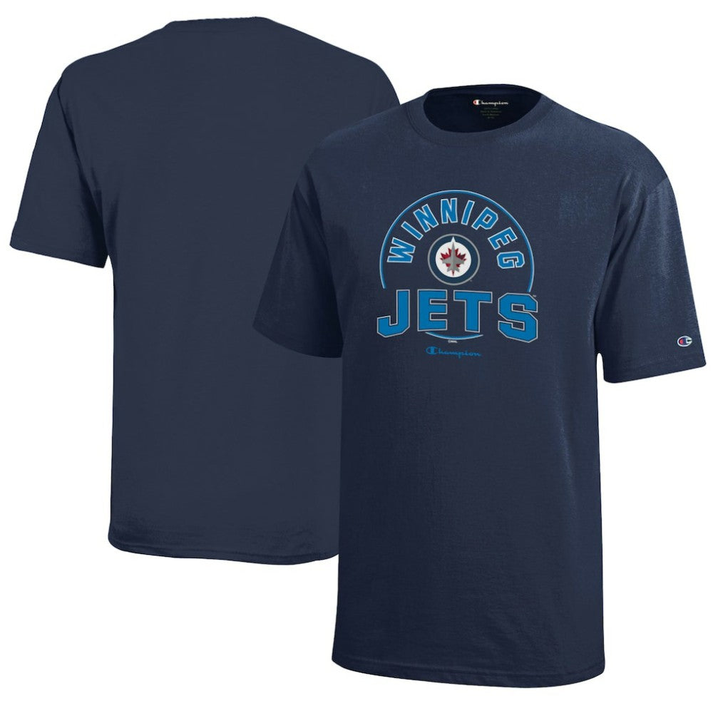 Winnipeg Jets - Champion Youth Jersey T-Shirt Navy