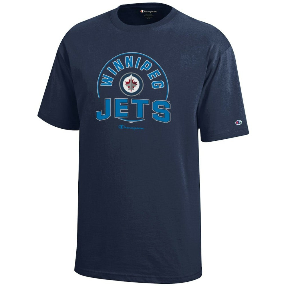 Winnipeg Jets - Champion Youth Jersey T-Shirt Navy