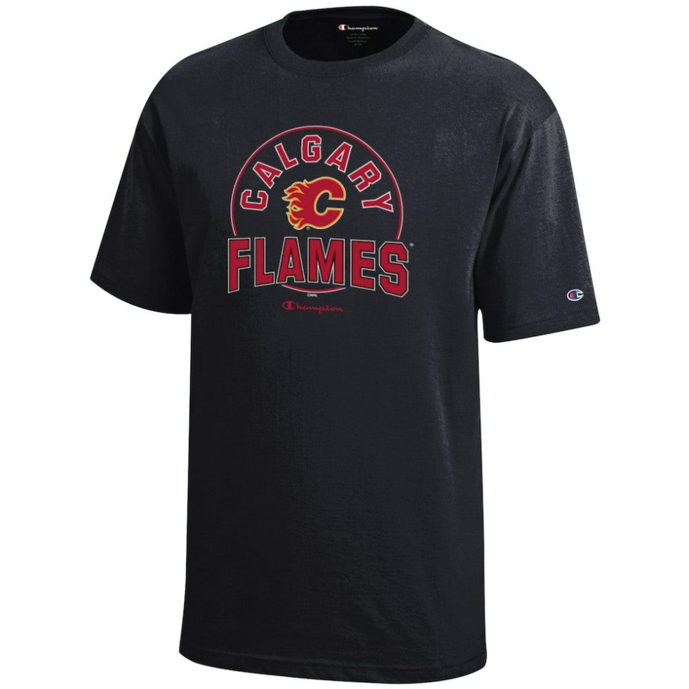 Calgary Flames - Champion Youth Jersey T-Shirt Black