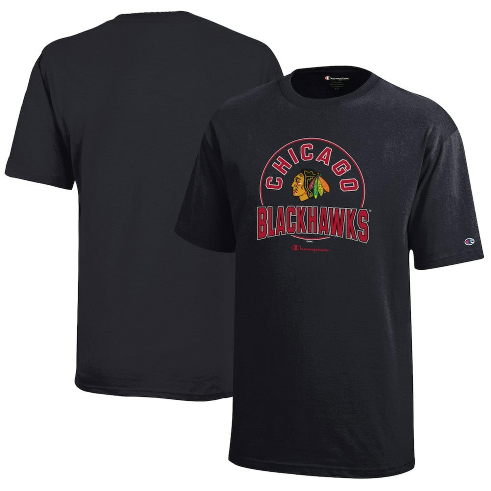 Chicago Blackhawks Champion Youth Jersey T-Shirt Black