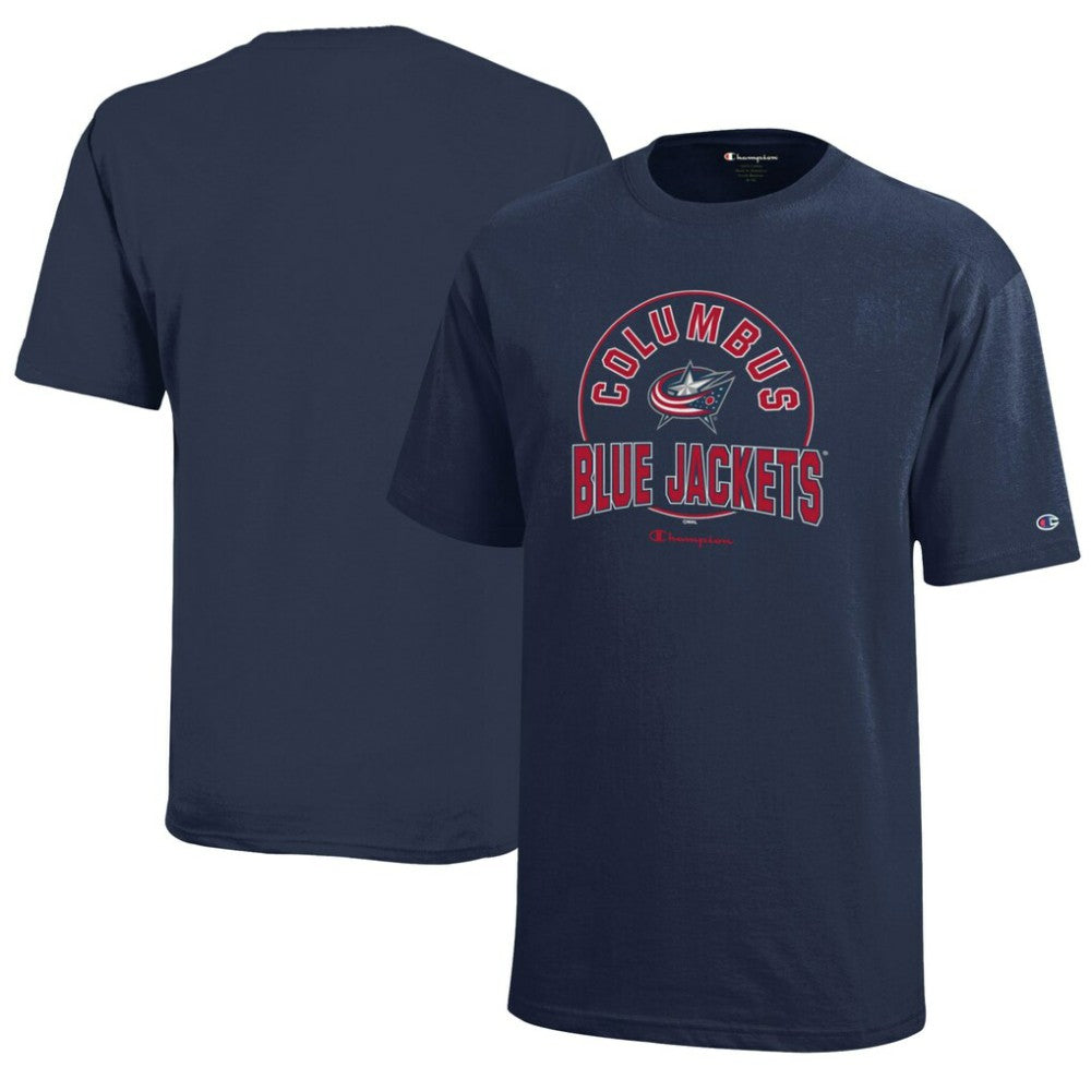 Columbus Blue Jackets - Champion Youth Jersey T-Shirt Navy