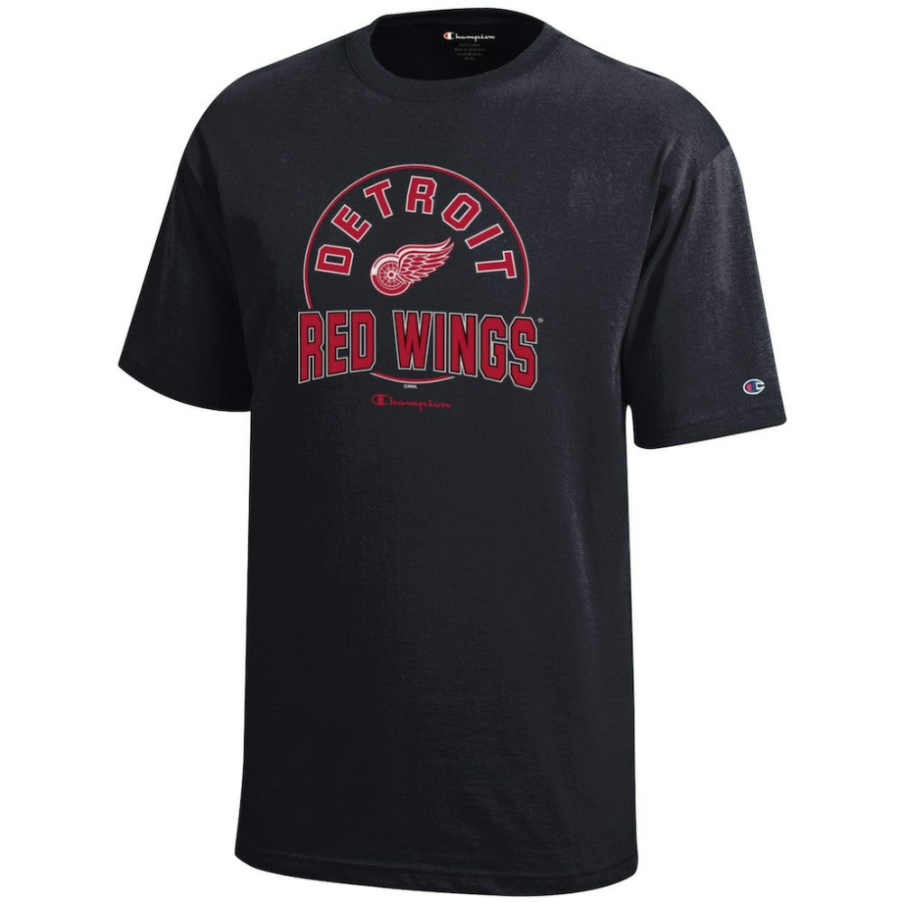 Detroit Red Wings - Champion Youth Jersey T-Shirt Black