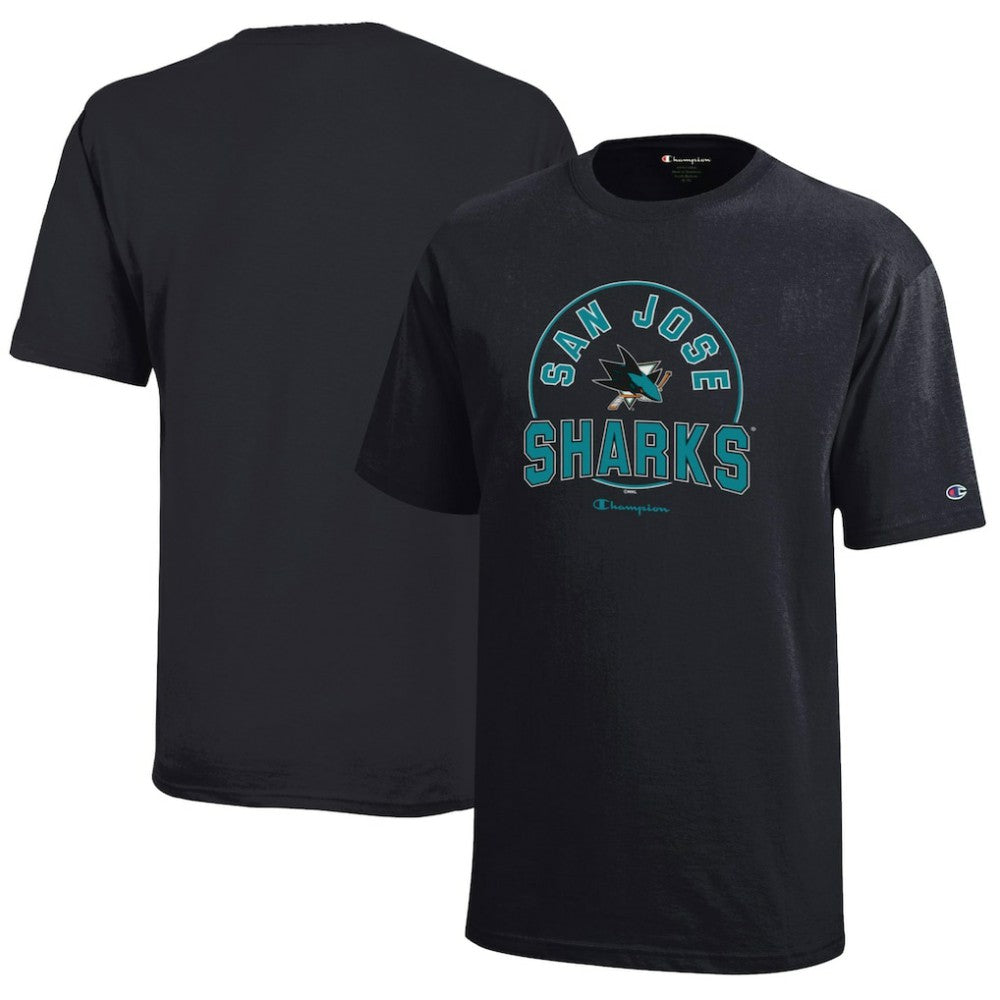 San Jose Sharks - Champion Youth Jersey T-Shirt Black
