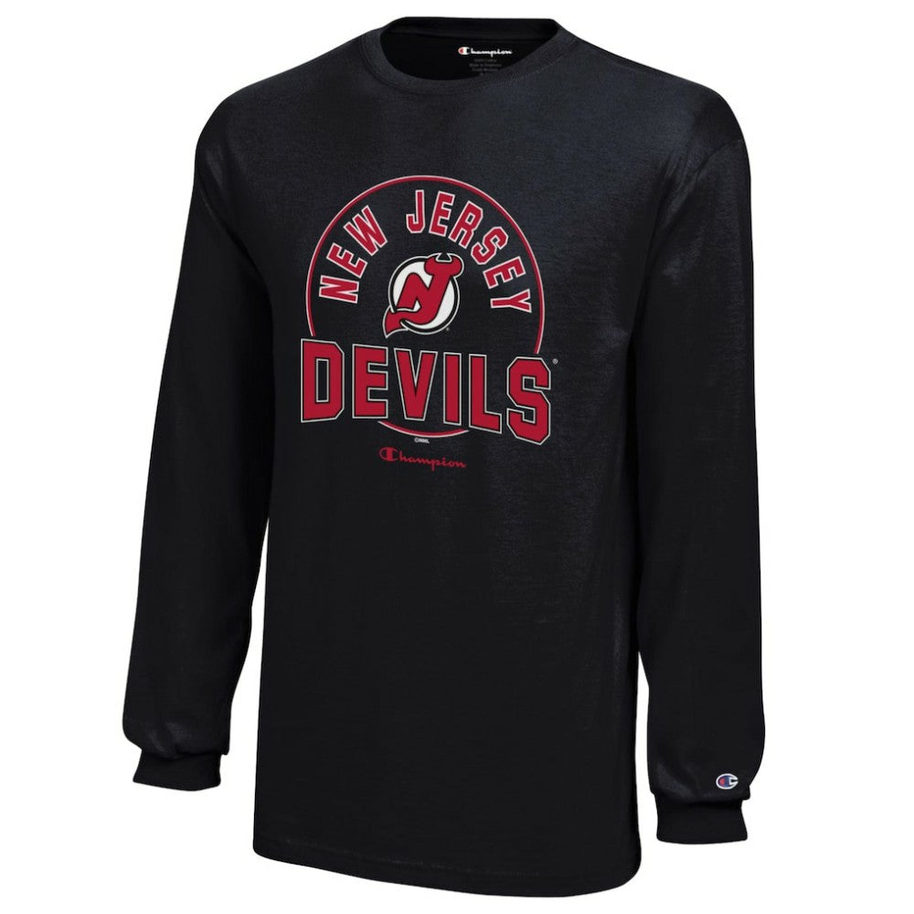 New Jersey Devils - Champion Youth Long-Sleeve Jersey T-Shirt Black