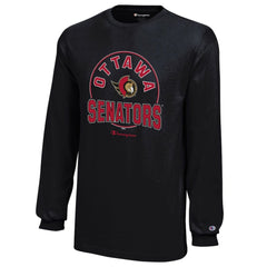 Ottawa Senators - Champion Youth Long-Sleeve Jersey T-Shirt Black