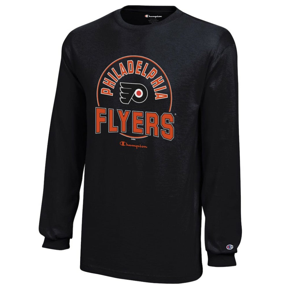 Philadelphia Flyers - Champion Youth Long-Sleeve Jersey T-Shirt Black