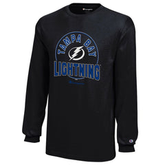 Tampa Bay Lightning - Champion Youth Long-Sleeve Jersey T-Shirt Black