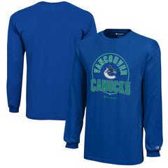 Vancouver Canucks - Champion Youth Long-Sleeve Jersey T-Shirt Royal