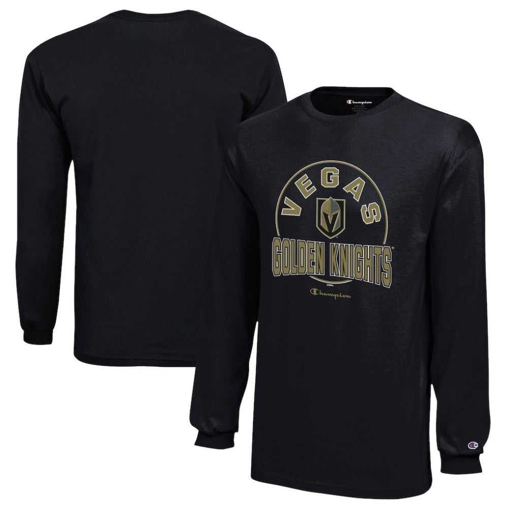 Vegas Golden Knights Champion Youth Long-Sleeve Jersey T-Shirt Black