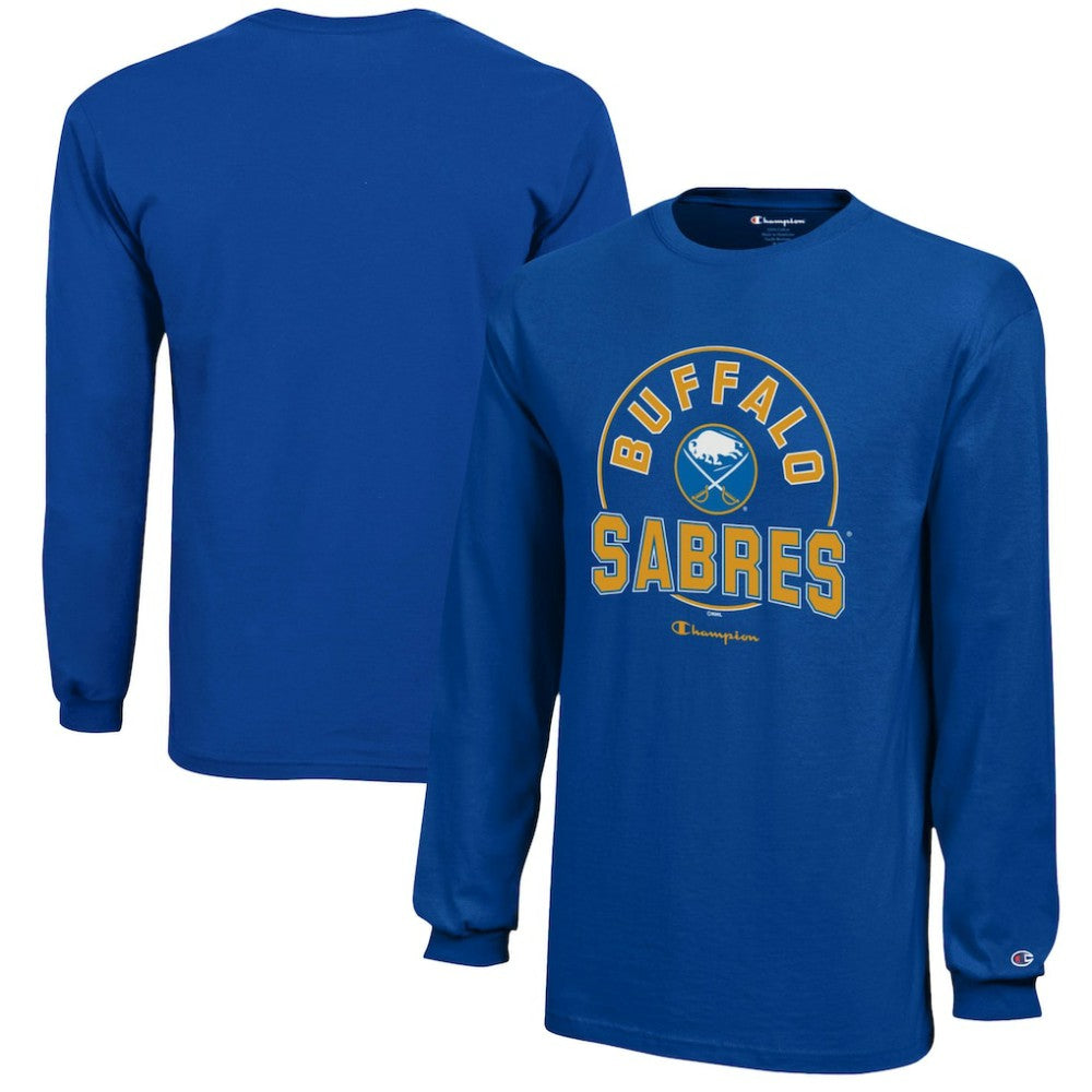 Buffalo Sabres - Champion Youth Long-Sleeve Jersey T-Shirt Royal
