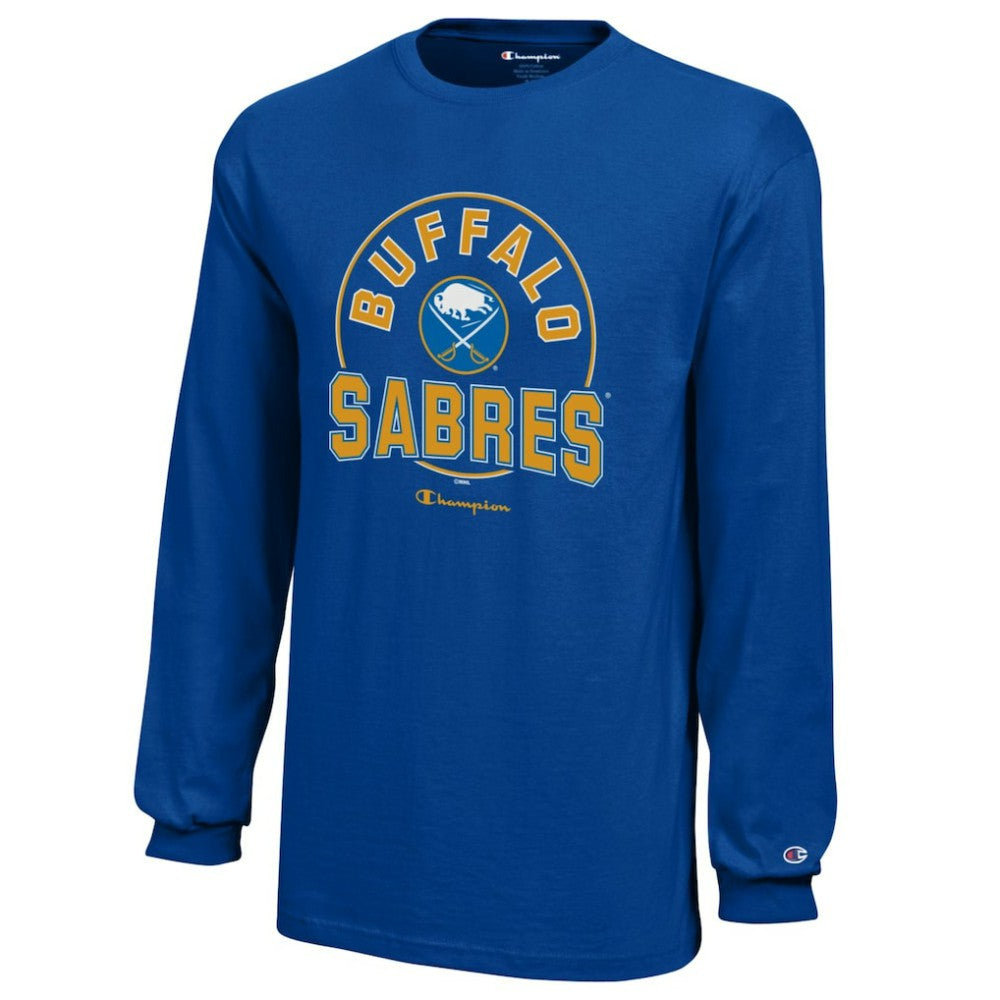 Buffalo Sabres - Champion Youth Long-Sleeve Jersey T-Shirt Royal