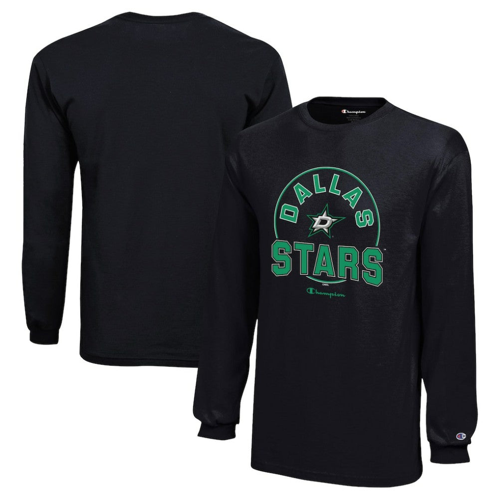 Dallas Stars - Champion Youth Long-Sleeve Jersey T-Shirt Black