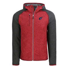 Arizona Cardinals Cutter & Buck Americana Mainsail Full-Zip Hooded Jacket Heather Cardinal/Heather Charcoal - NFL