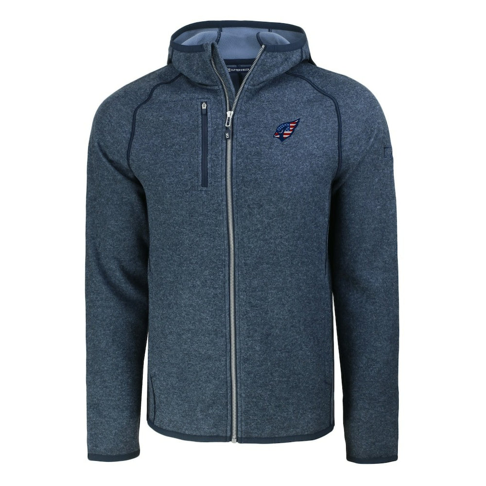 Arizona Cardinals Cutter & Buck Americana Mainsail Full-Zip Hooded Jacket Heather Navy - NFL
