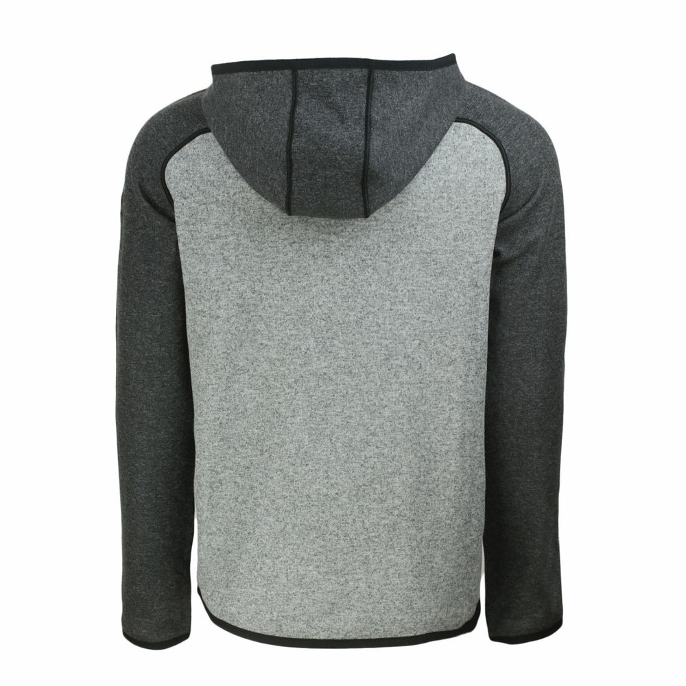 Detroit Lions Cutter & Buck Americana Mainsail Full-Zip Hooded Jacket Heather Gray/Heather Charcoal - NFL