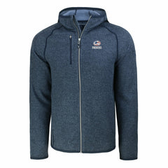 Green Bay Packers Cutter & Buck Americana Mainsail Full-Zip Hooded Jacket Heather Navy - NFL